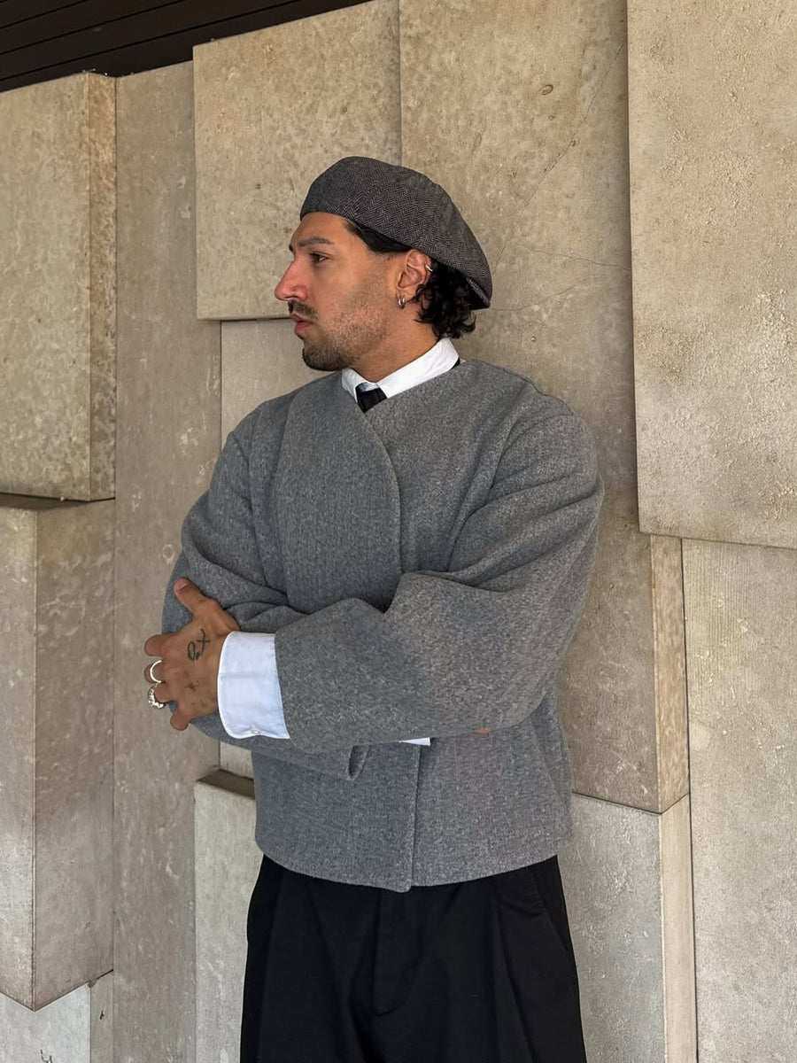 ARCHIVE_15 : OBLIQUE CROP JACKET