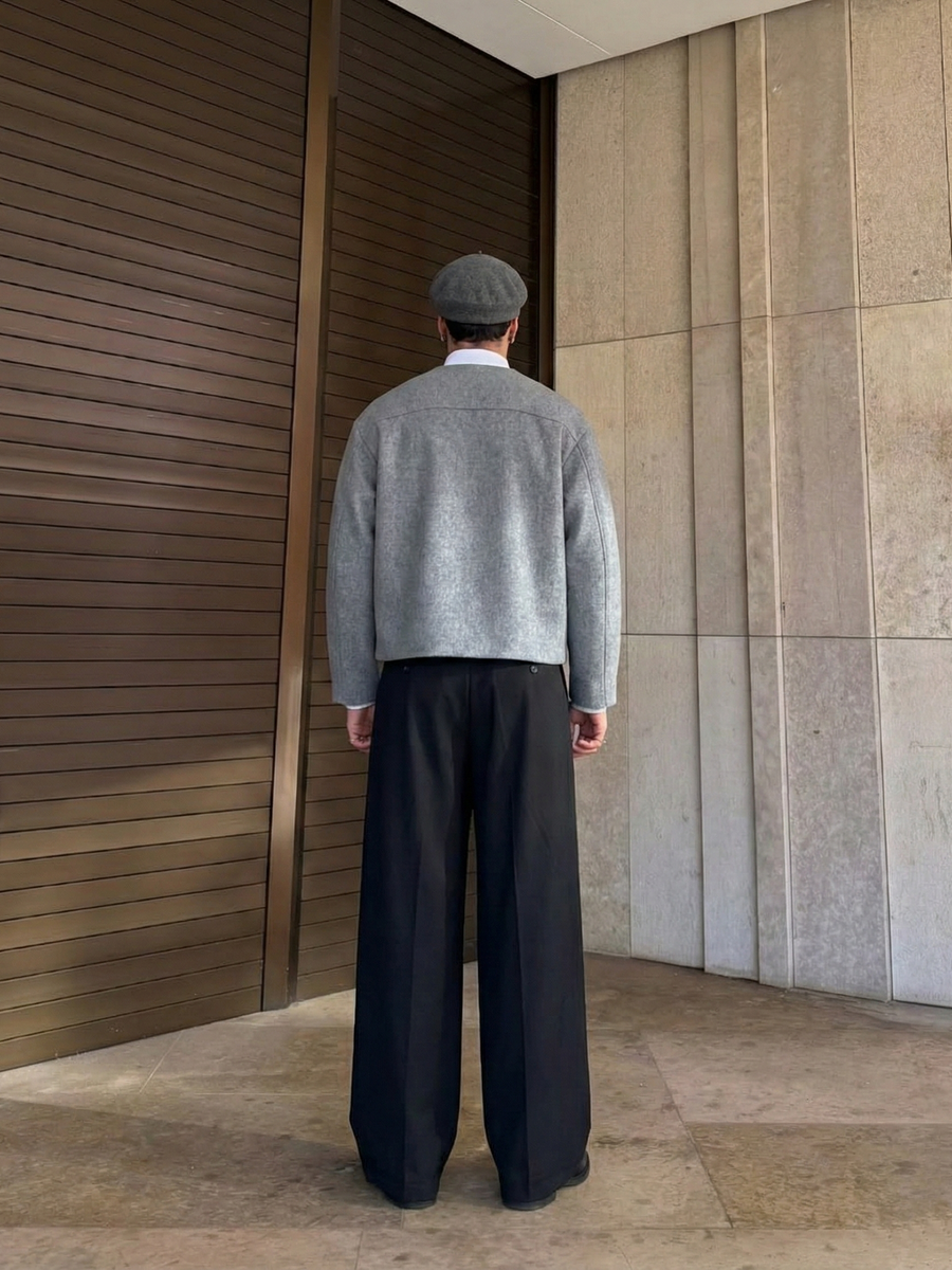 ARCHIVE_15 : OBLIQUE CROP JACKET