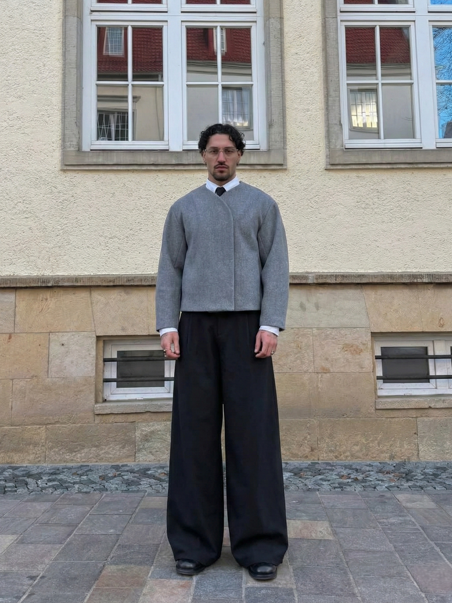 ARCHIVE_15 : OBLIQUE CROP JACKET