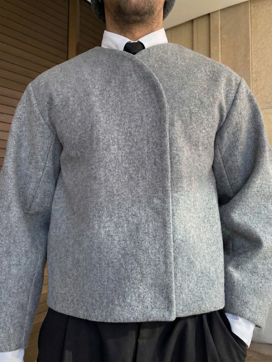 ARCHIVE_15 : OBLIQUE CROP JACKET