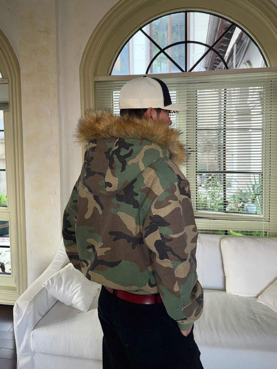 ARCHIVE_04 : REVERSIBLE CAMO FUR JACKET